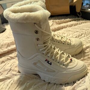 Fila Women's Snowy White Winter Boots